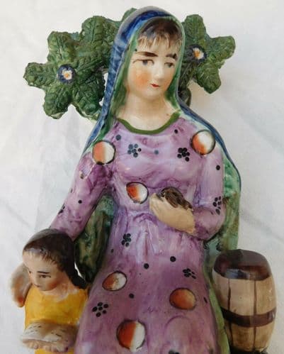 Widow of Zarephath Staffordshire style figure Bible figurine 10